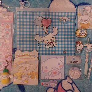 Sanrio Cinnamoroll Stationery Set - Blue and Pink